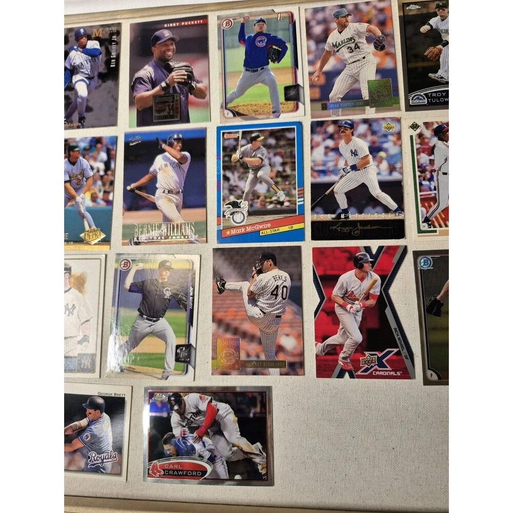 25 Card MLB Baseball Card Lot Barry Bonds Ken Griffey Jr Kirby Puckett Don...